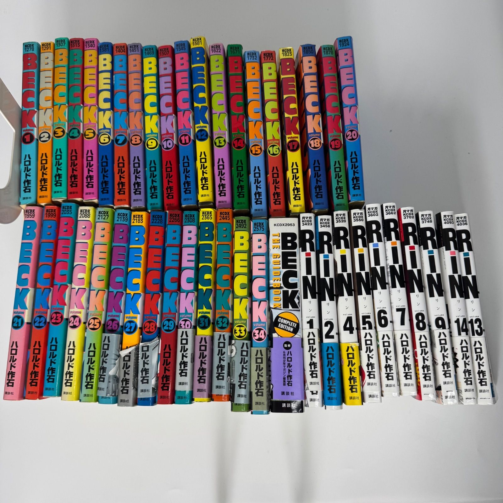 講談社 DXKC ハロルド作石 BECK 全34巻 セット BECK 1～34巻＋完全版1冊 RIN10冊