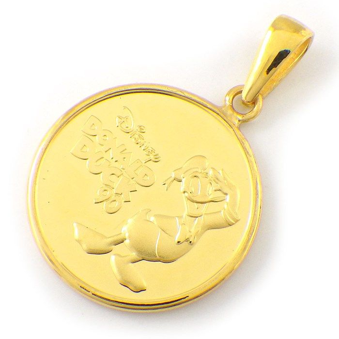ディズニー Disney ペンダントトップ ドナルドダック デイジーダック 1|20oz 2025年1000枚 メダル Au999