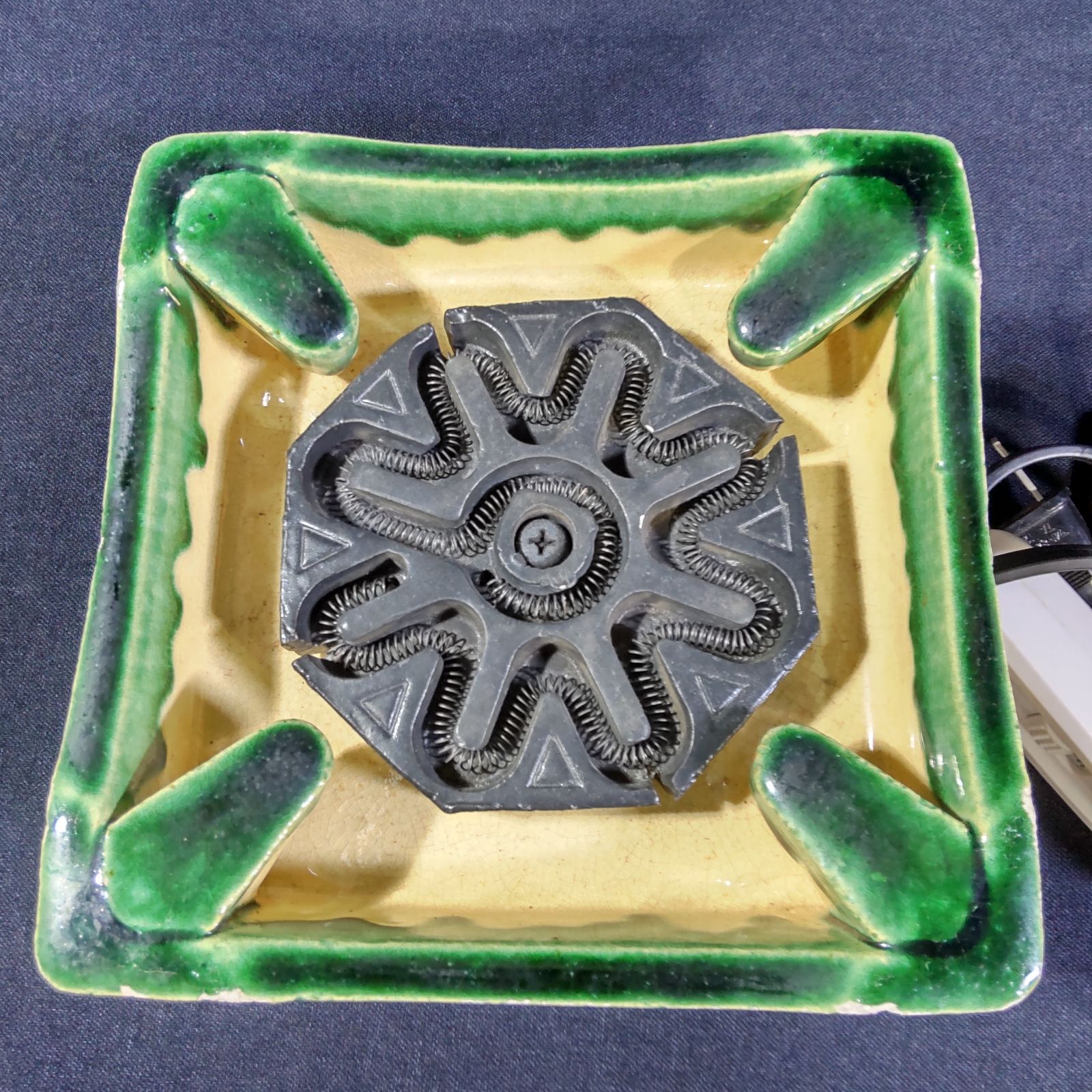 ブラウス レトロ 野々田商店 卓上コンロ 江戸火鉢 電熱器 電気コンロ L825