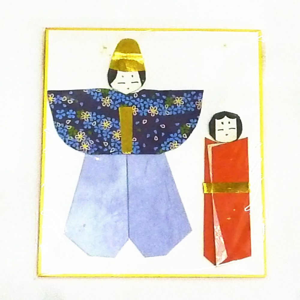 紙雛飾り 紙ひな人形 紙雛人形 ツヅミ印 寸松庵色紙 〔画仙〕⑥ - メルカリ