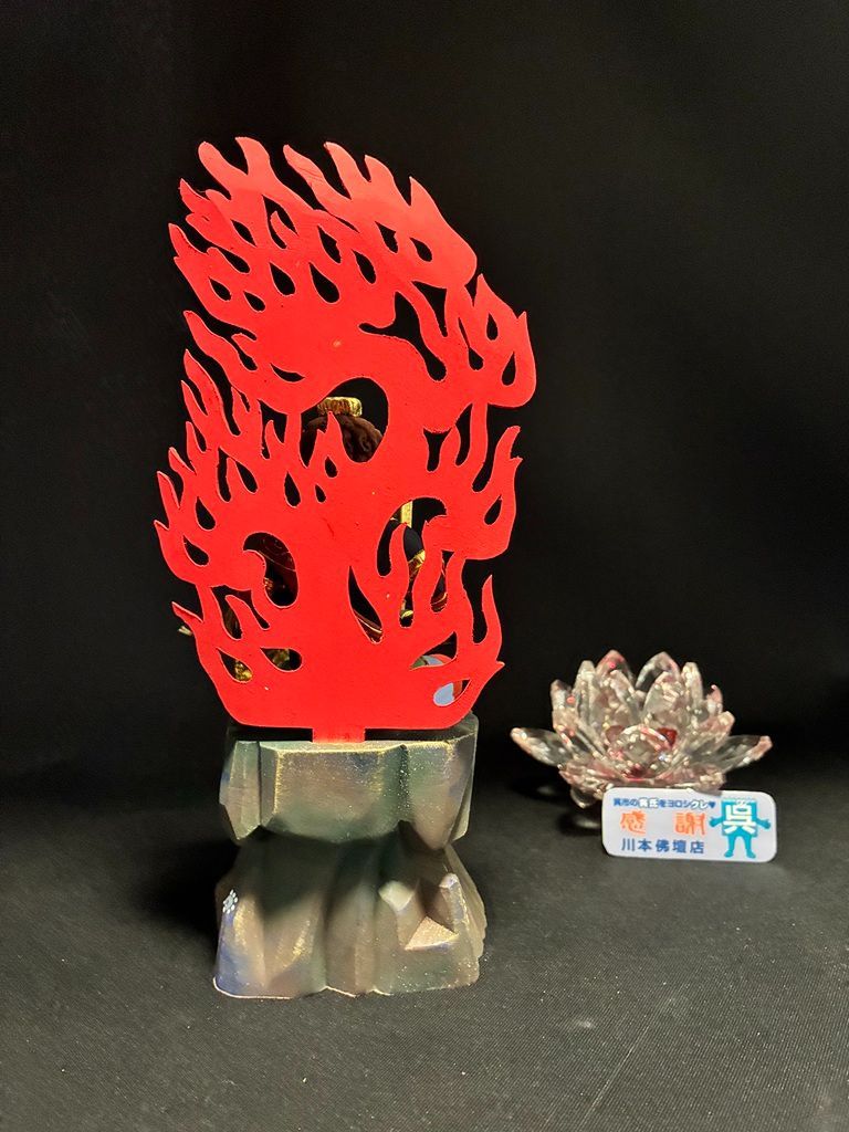 桧木製 彩色荘厳彫