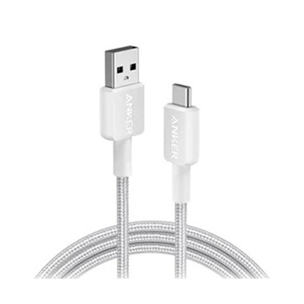 （まとめ） アンカージャパン ANKER 322 USB-C＆USB-A ケーブル（USB2.0対応） 1.8m ホワイト A81H6N21 1本 