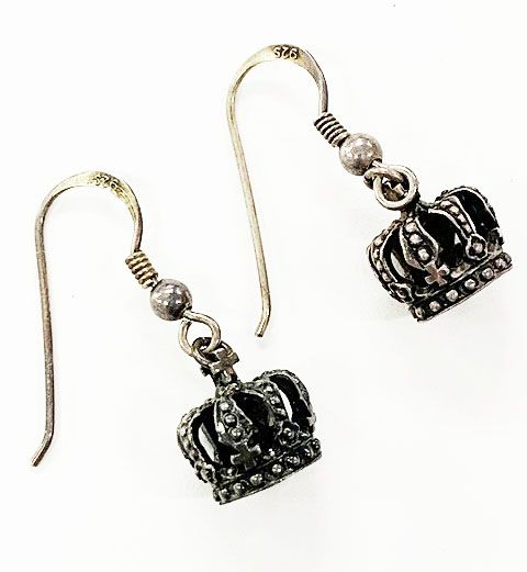 ジャスティンデイビス ピアス925 シルバー 王冠 盾 CROWN SHIELD