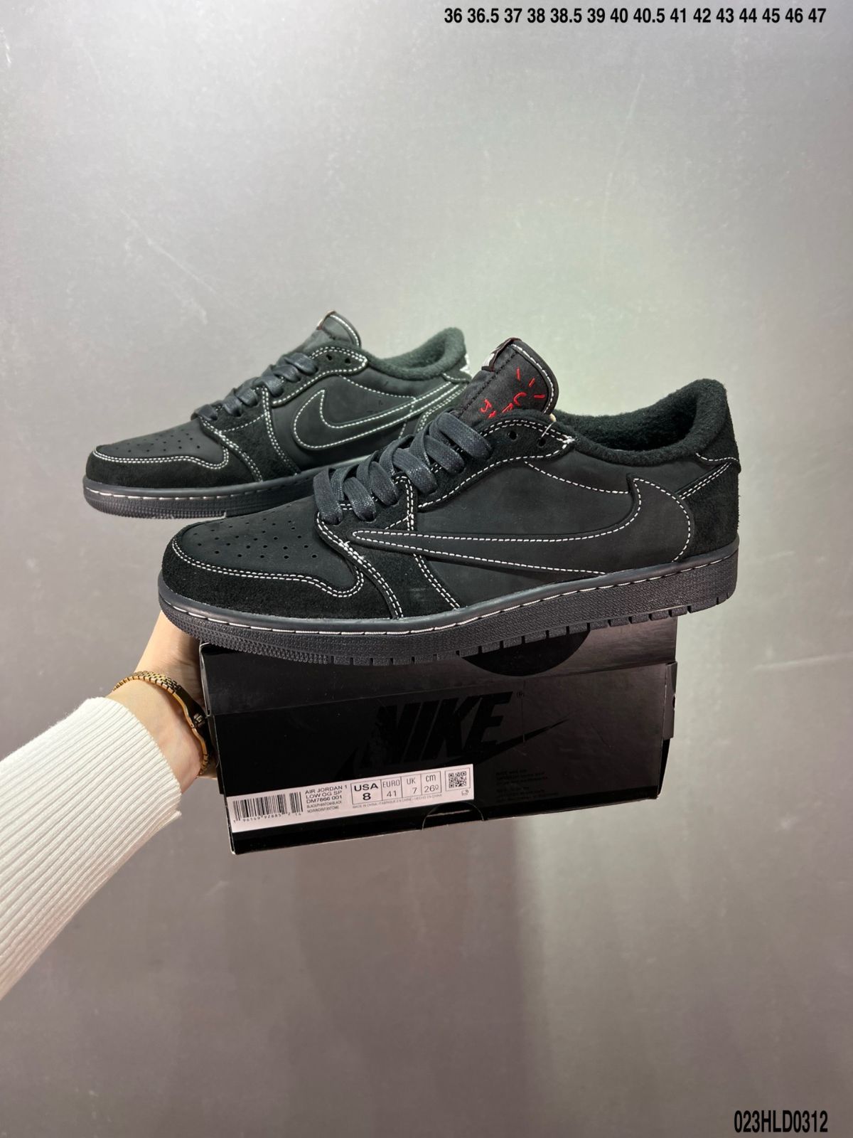 ✨大特価✨新品 未使用 ナイキ Air Jordan 1 x Travis Scott Retro Low OG SP ブラック ファントム