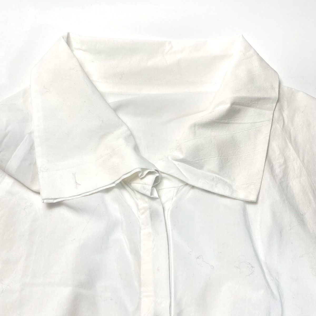 ☆☆ jiu 慈雨 ロングシャツ サイズ 38 レディース 09225047 ホワイト やや傷や汚れあり jiu 慈雨 ロングシャツ サイズ 38 レディース 09225047 ホワイト