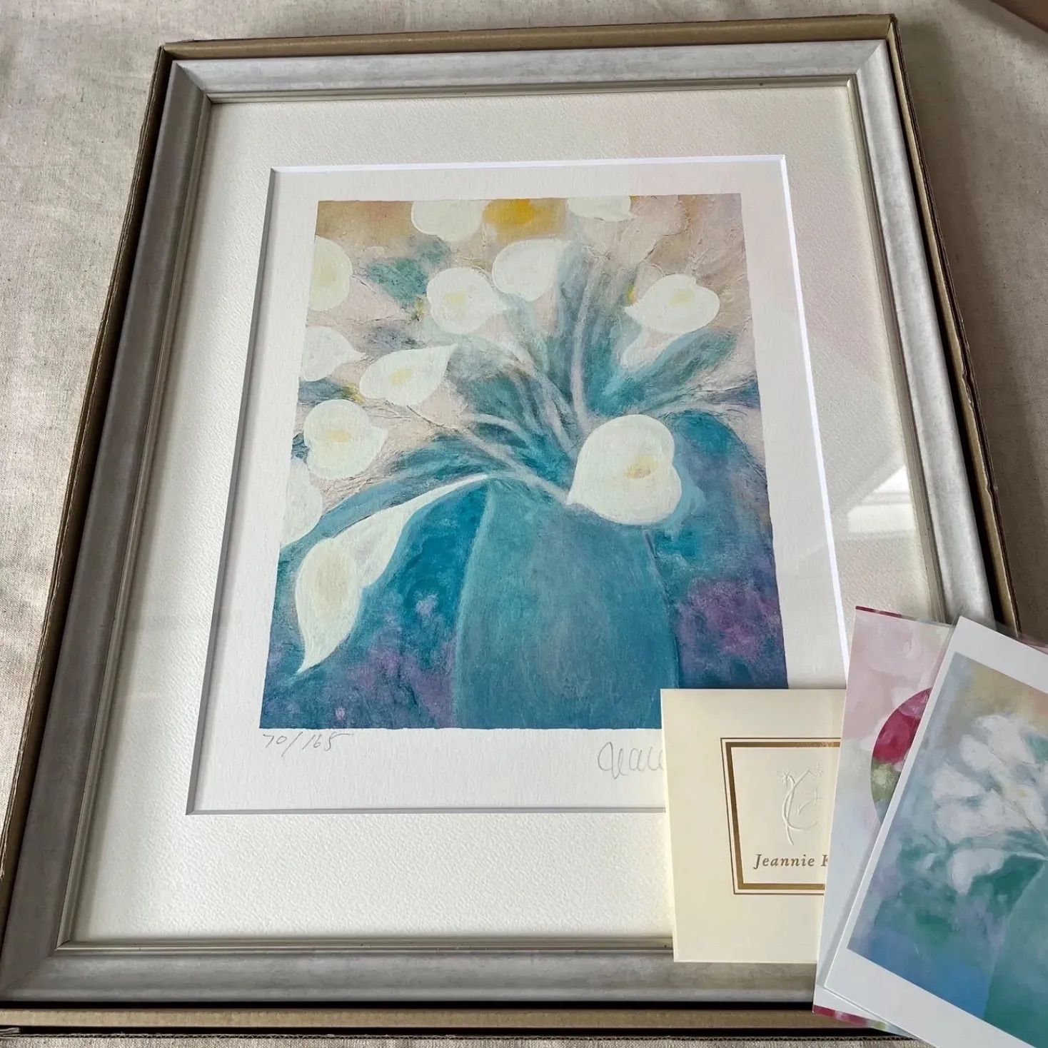 64×48 ジニー・キム 版画 限定ジクレー 額装 サイン、ED 証明書 カラー