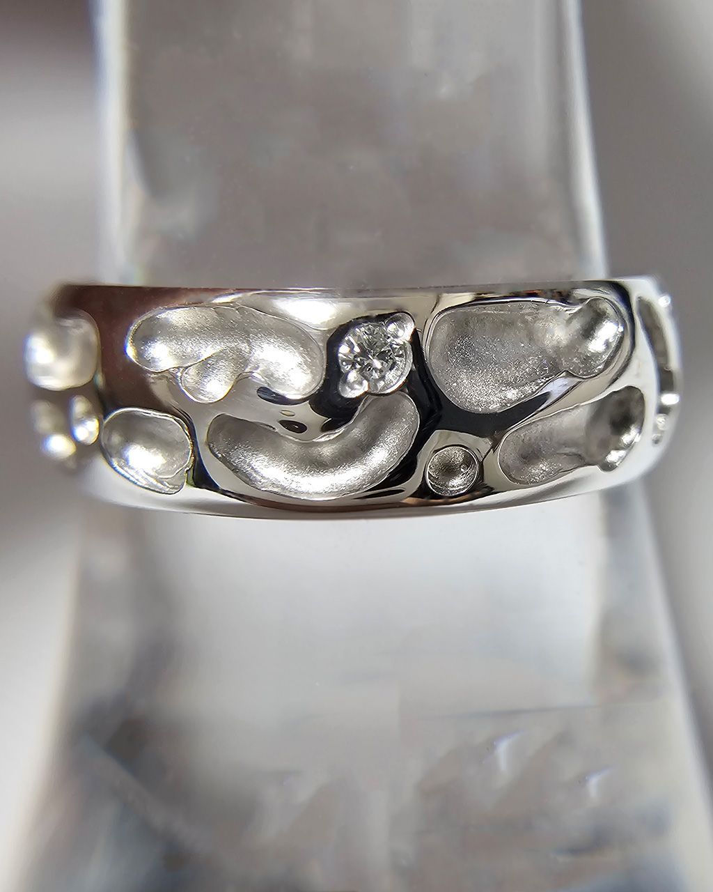 K10WG リング ダイヤモンド0.014ct - メルカリ