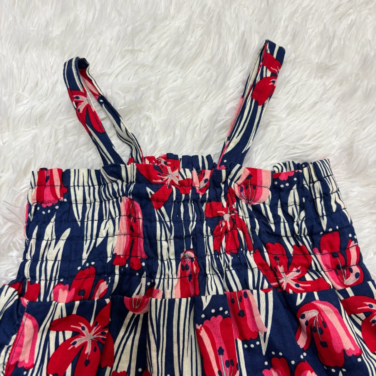 branshes ブランシス 浴衣 【美品】セットアップ キッズ 110 紺