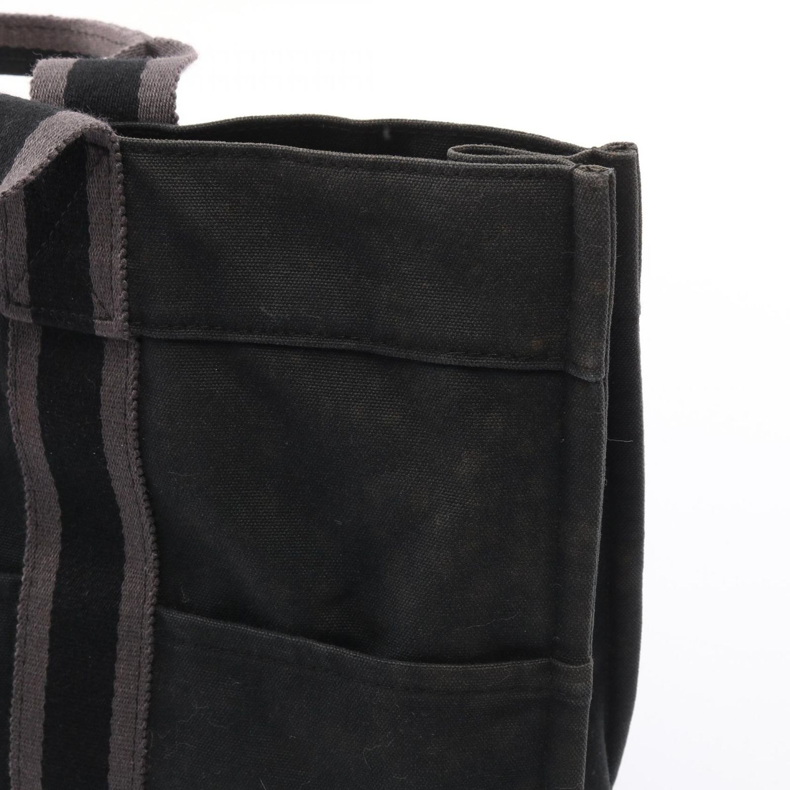 エルメス HERMES トートバッグ フールトゥMM ブラック キャンバス