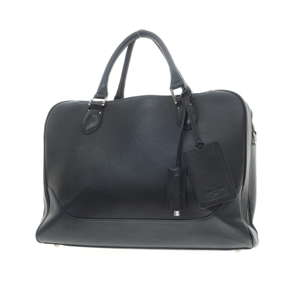 PELLE MORBIDA ペッレモルビダ ビジネスバッグ レザー ネイビー系