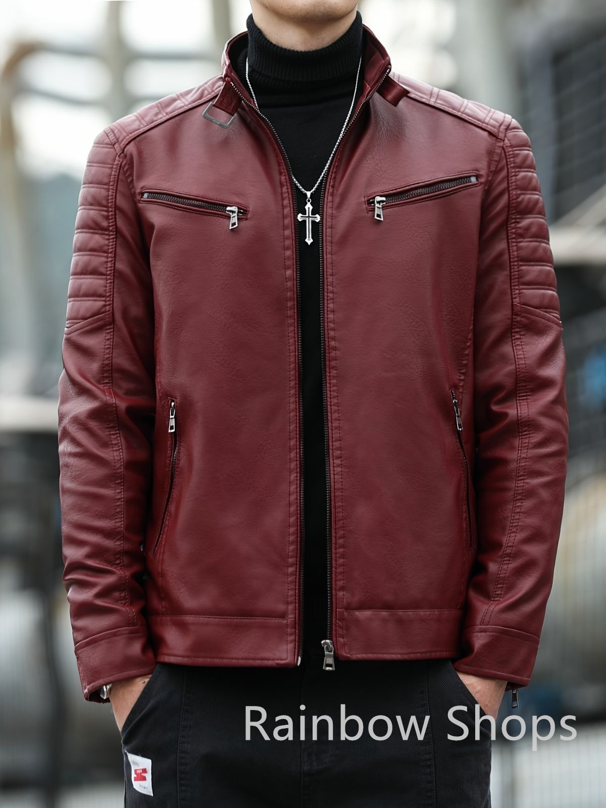 ✨新品未使用✨アニエスベー 赤 ライダース風ジャケット タグ付き未使用 40 Amazon | レッドレザージャケット レディース 合成皮革