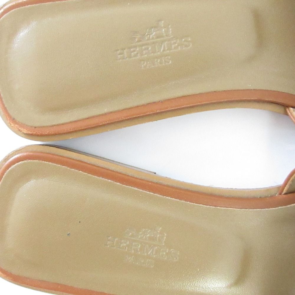 中古】美品 HERMES エルメス オラン フラットサンダル サイズ36.5 23.5  