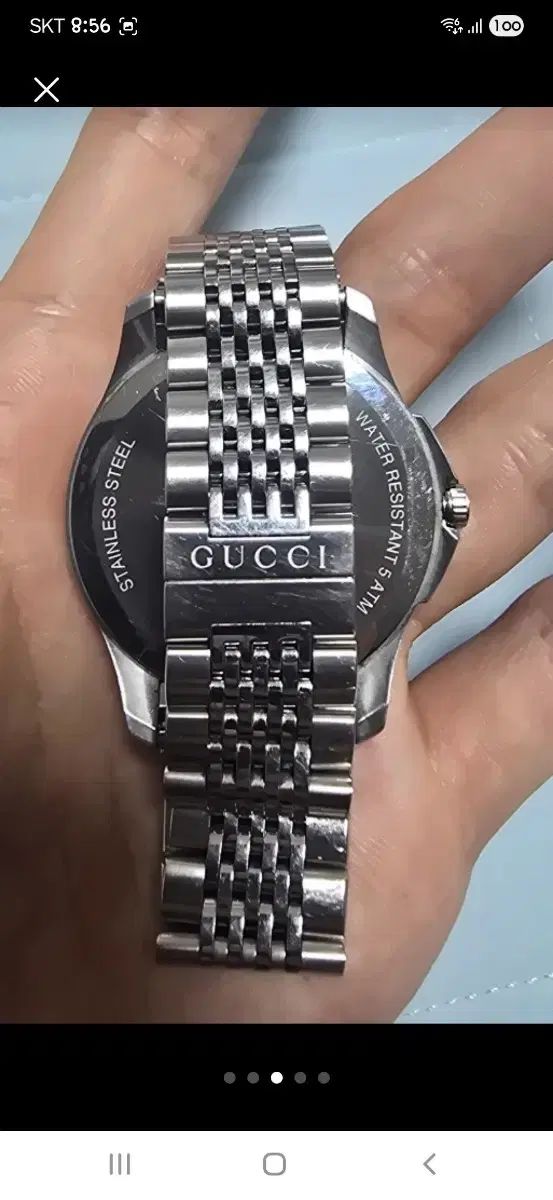  グッチ ドレスウォッチ 126 3 ステンレス スティール 腕時計(クォーツ) 腕時計(アナログ)