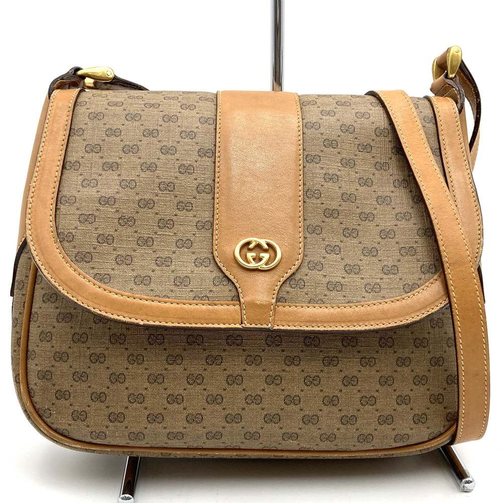 GUCCI グッチ 001 101 ショルダーバッグ マイクロGG PVC レザー