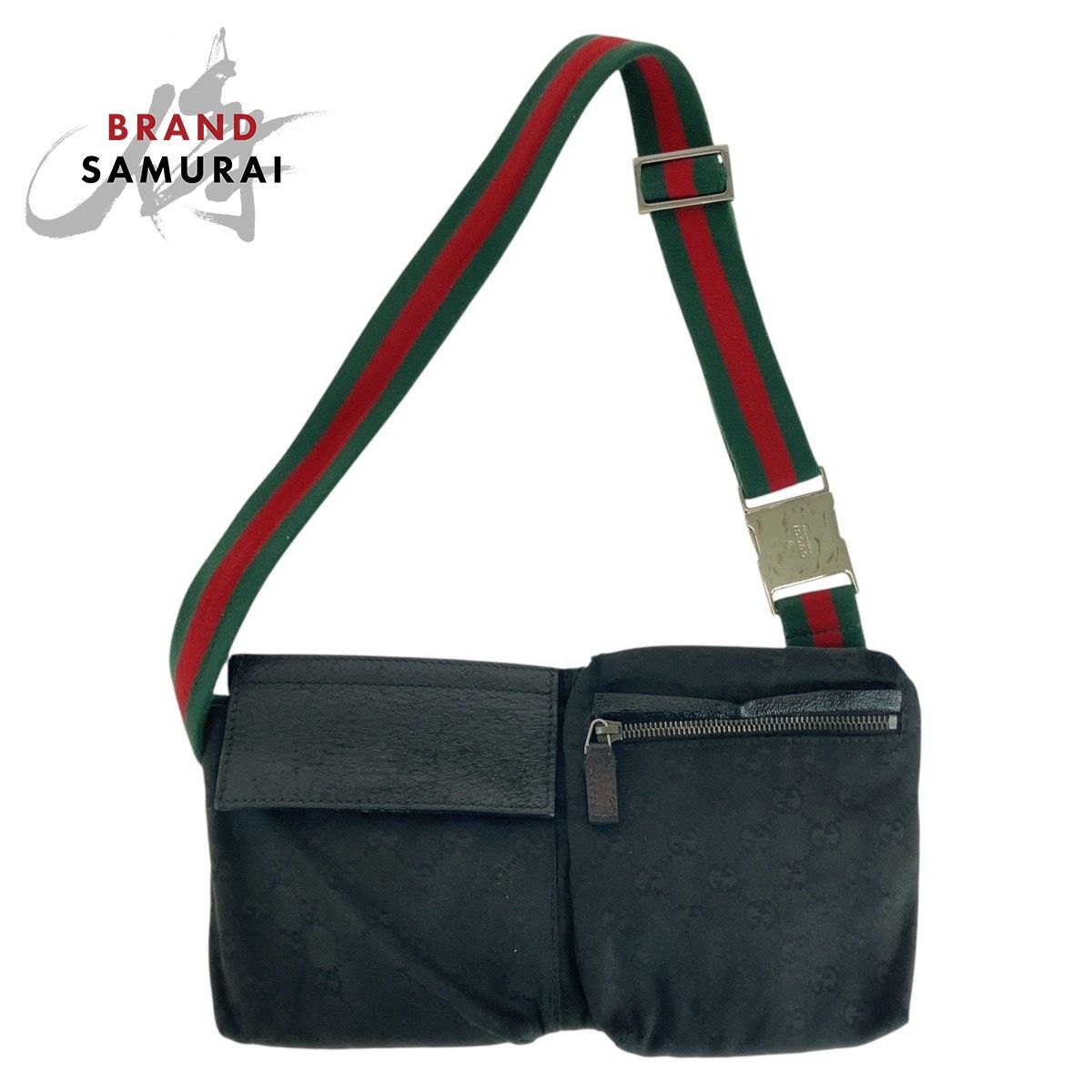 GUCCI グッチ シェリーライン ブラック 黒 シルバー金具 GGキャンバス 