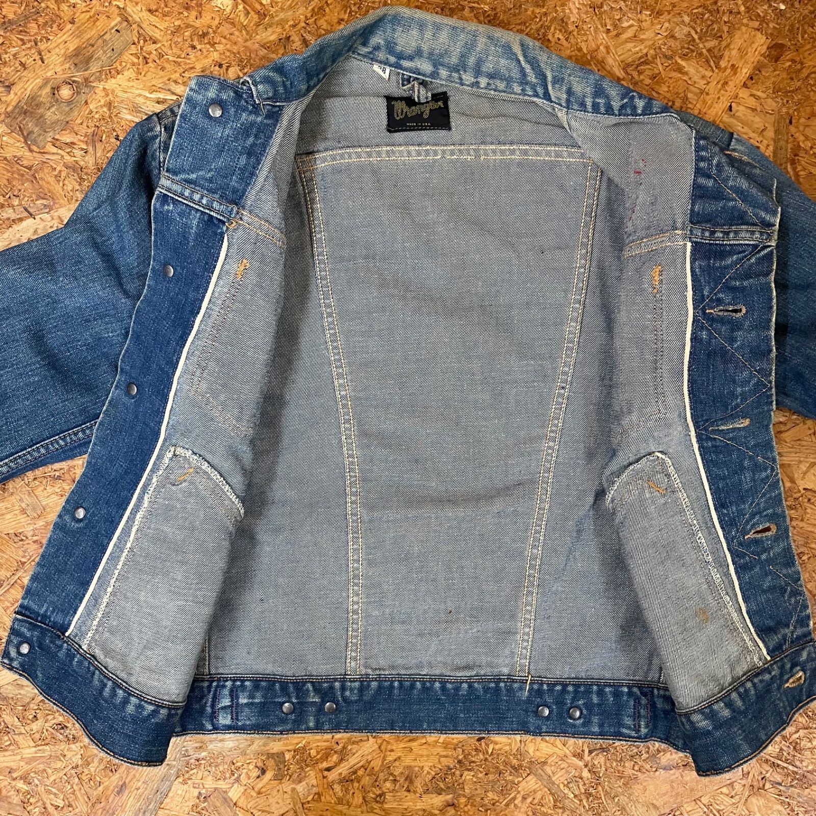 ラングラー　USA製　デニムジャケット　38 Wrangler ラングラー WRANGLER デニムジャケット US企画 RUGGED
