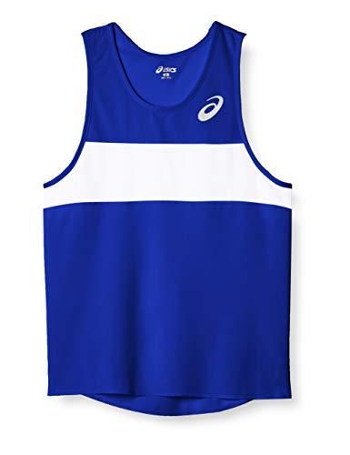 【新品・5営業日で発送】ASICS アシックス ＡＰＧＡ３Ｍ’Ｓランニングシャツ　ＸＴ１０３９　ブルー（４５）　サイズ：Ｓ