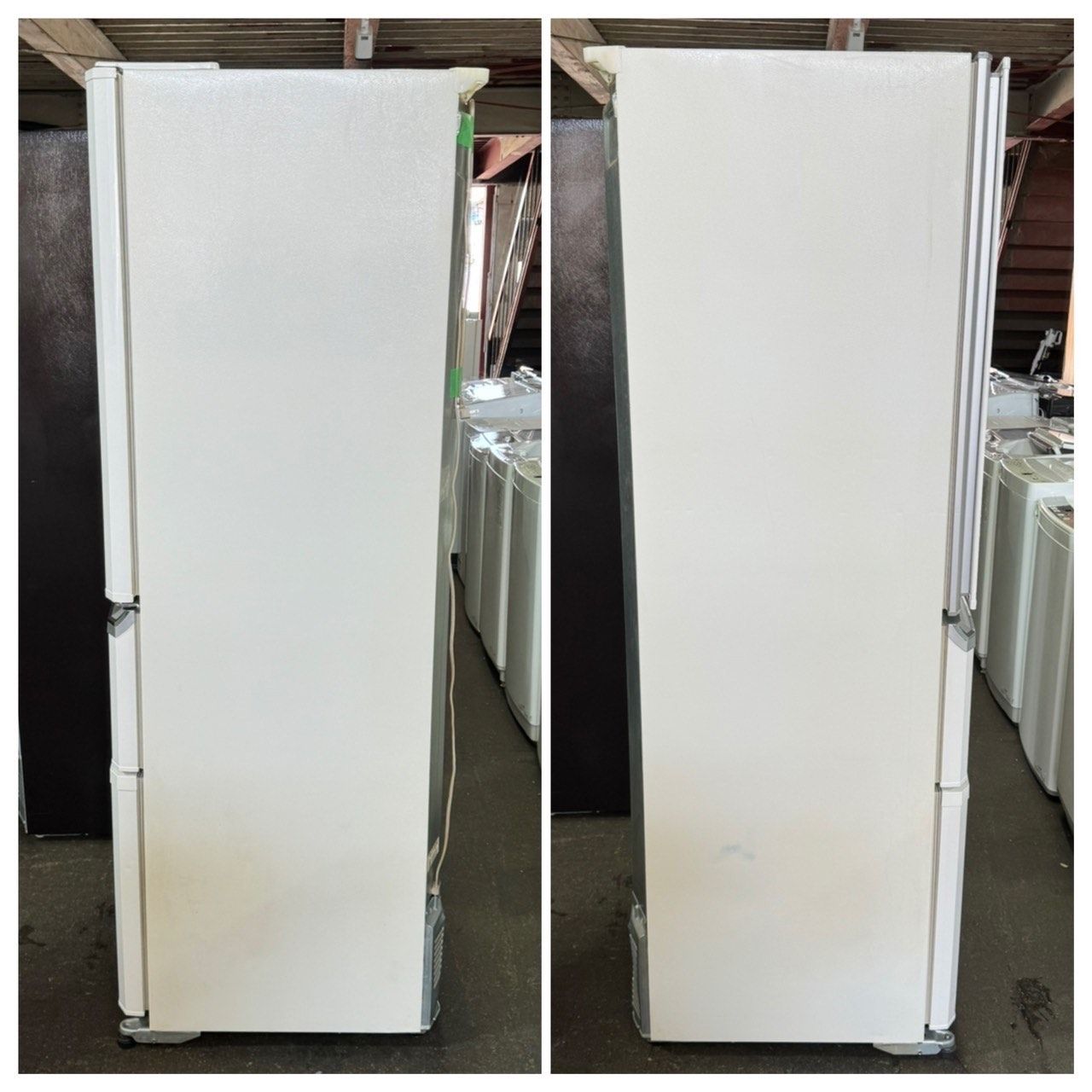 MITSUBISHI 三菱 3ドア冷蔵庫 たるん MR-C37Y-W 370L 2015年製 