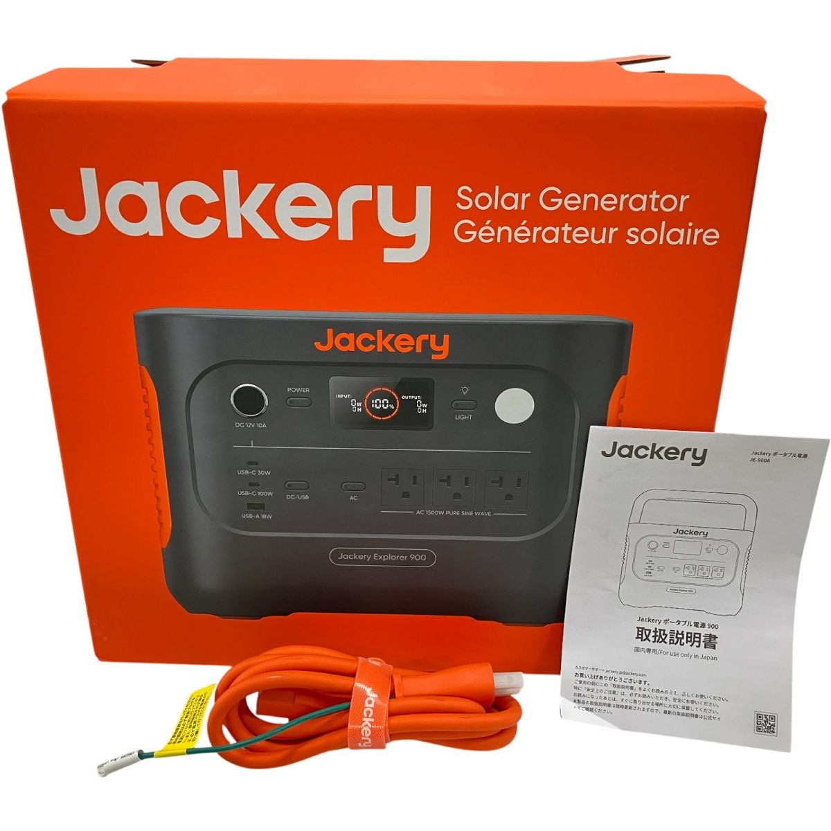 Jackery Explorer 900 JE-900A ポータブル電源 容量960Wh 定格出力 1500W ジャクリ 防災 アウトドア H10530464