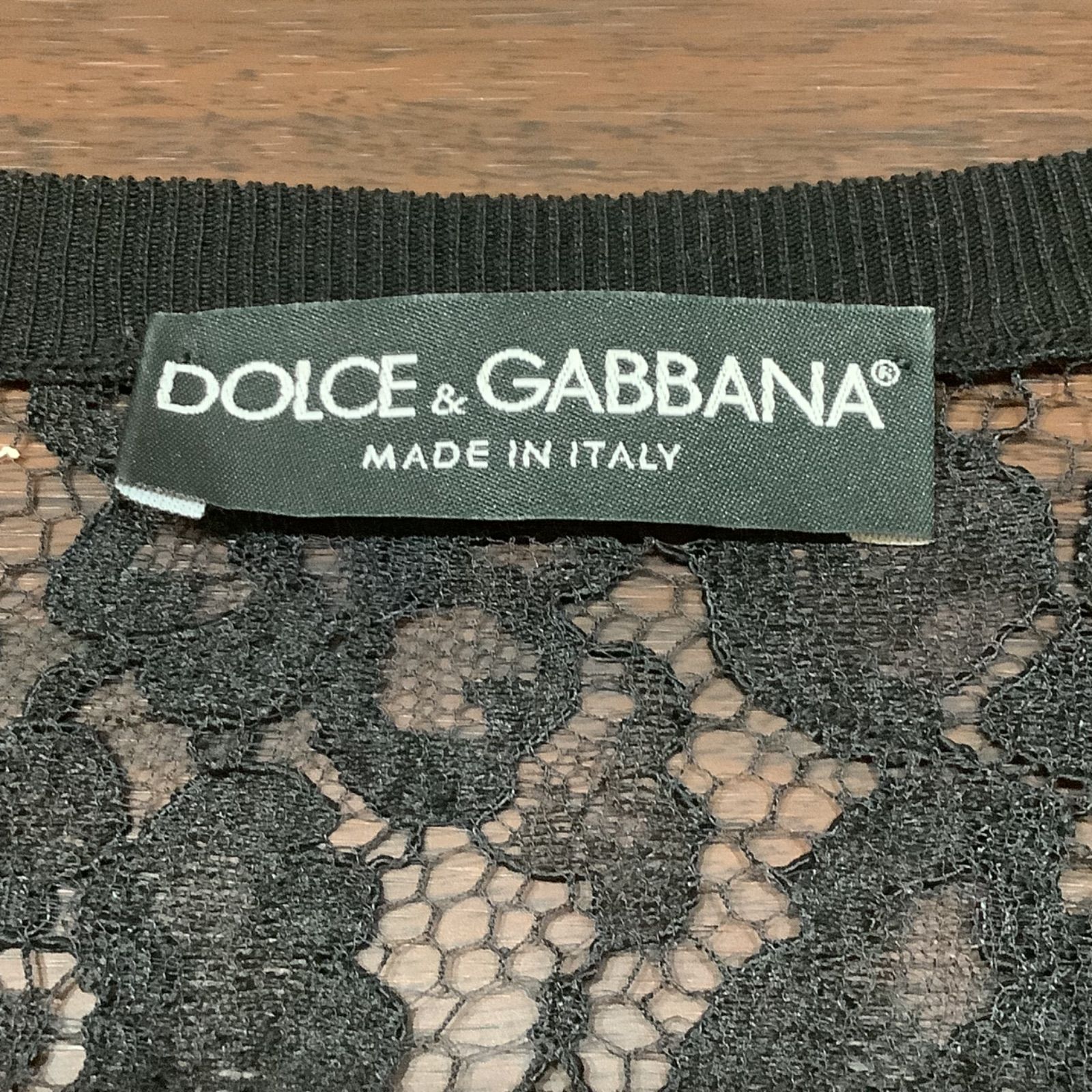 ドルチェ＆ガッバーナ DOLCE&GABBANA レース カーディガン ブラック 36