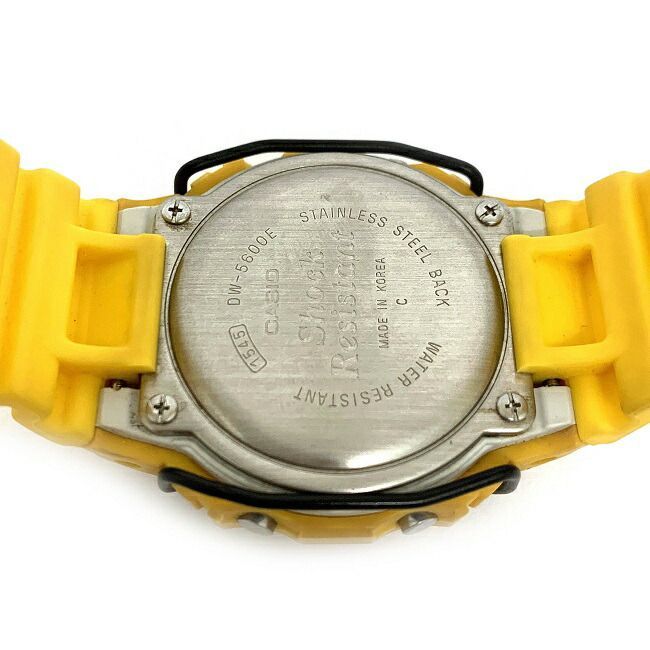 カシオ 腕時計 イエロー G-SHOCK DW-5600E 1545 - フリマハイクラス