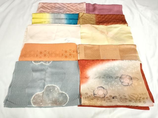 平和屋本店■和装小物　帯揚げ10枚　逸品　未使用　DZAA10957kh5 平和屋本店□和装小物 帯揚げ10枚 逸品 未使用 DZAA10957kh5