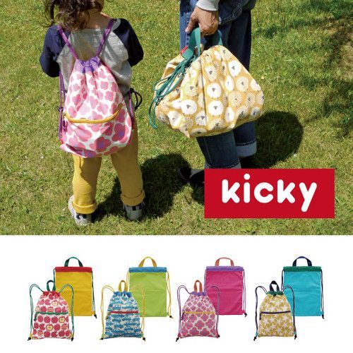 kicky ナップサック リンゴ キッズ 学校 遠足 行楽 リュック