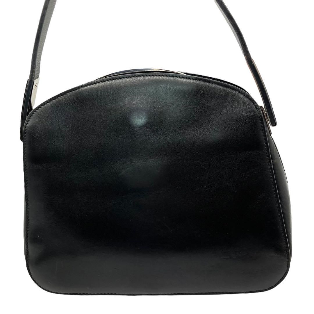 良品 1990 MAURO GOVERNA ワンショルダーバッグ レザー 黒 良品 1990 MAURO GOVERNA ワンショルダーバッグ レザー 黒
