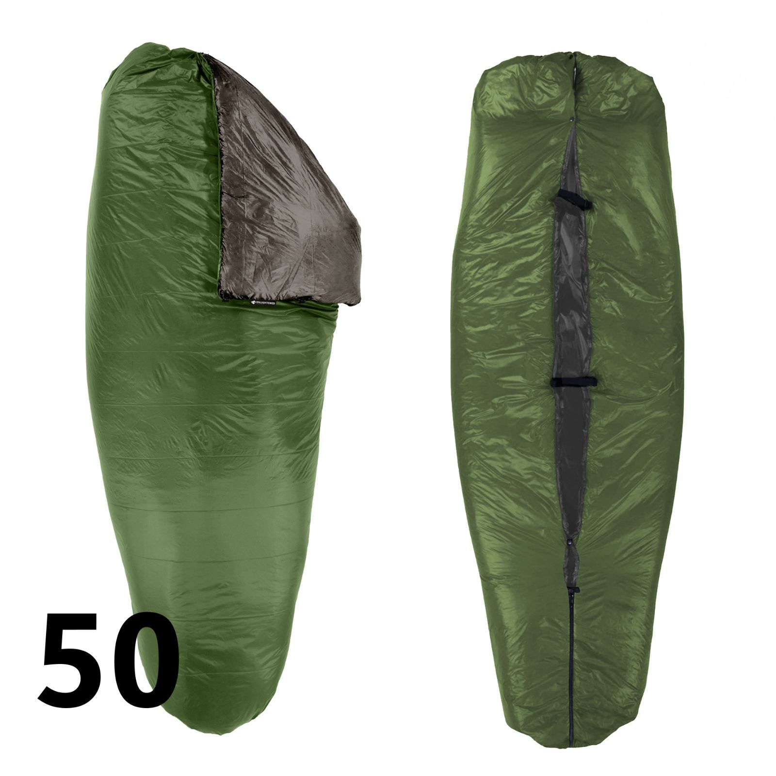 Enlightened Equipment エンライト イクイップメント Revelation Sleeping Quilt APEX 50°F 10°C レヴェレーション スリーピング キルト Forest