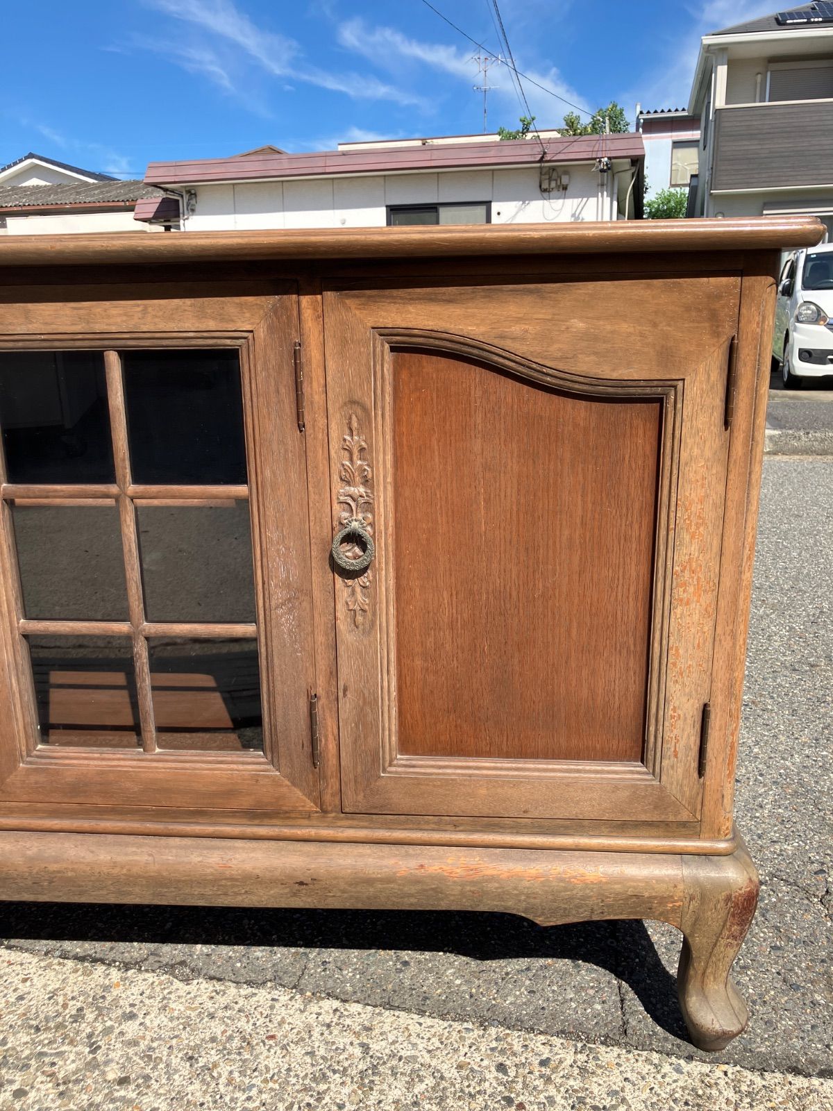 ?maruni|マルニ木工 アンティーク サイドボード キャビネット ヴィンテージ ビンテージ 昭和レトロ ブランド家具 デザイナーズ家具 オシャレ家具 インテリア ウッド 木製 収納棚 収納家具 倉庫前引き取り げあり