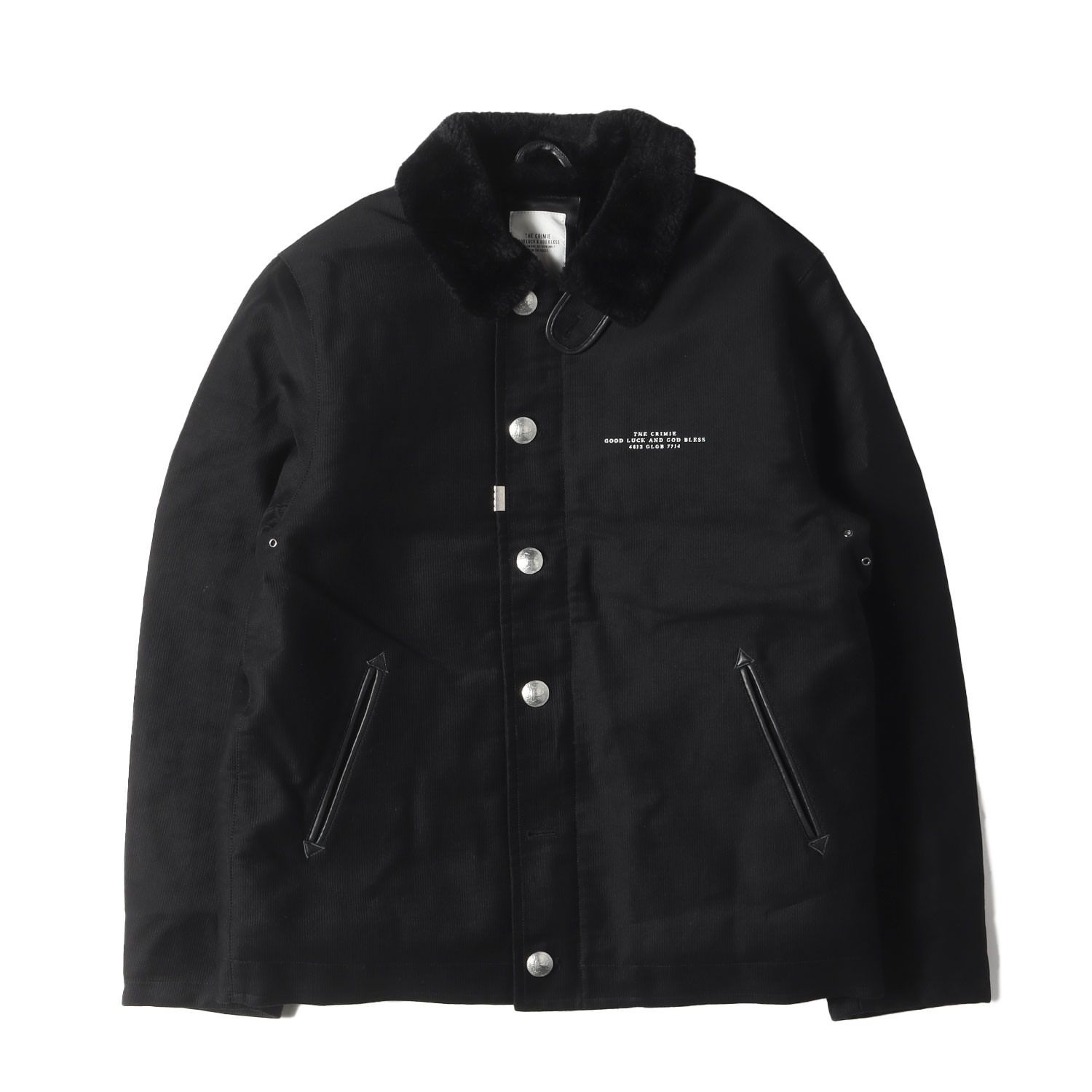 CRIMIE クライミー ジャケット サイズ:XL 22AW コンチョボタン N-1 デッキジャケット N-1 DECK JACKET ブラック 黒  アウター ブルゾン 上着【メンズ】 - メルカリ