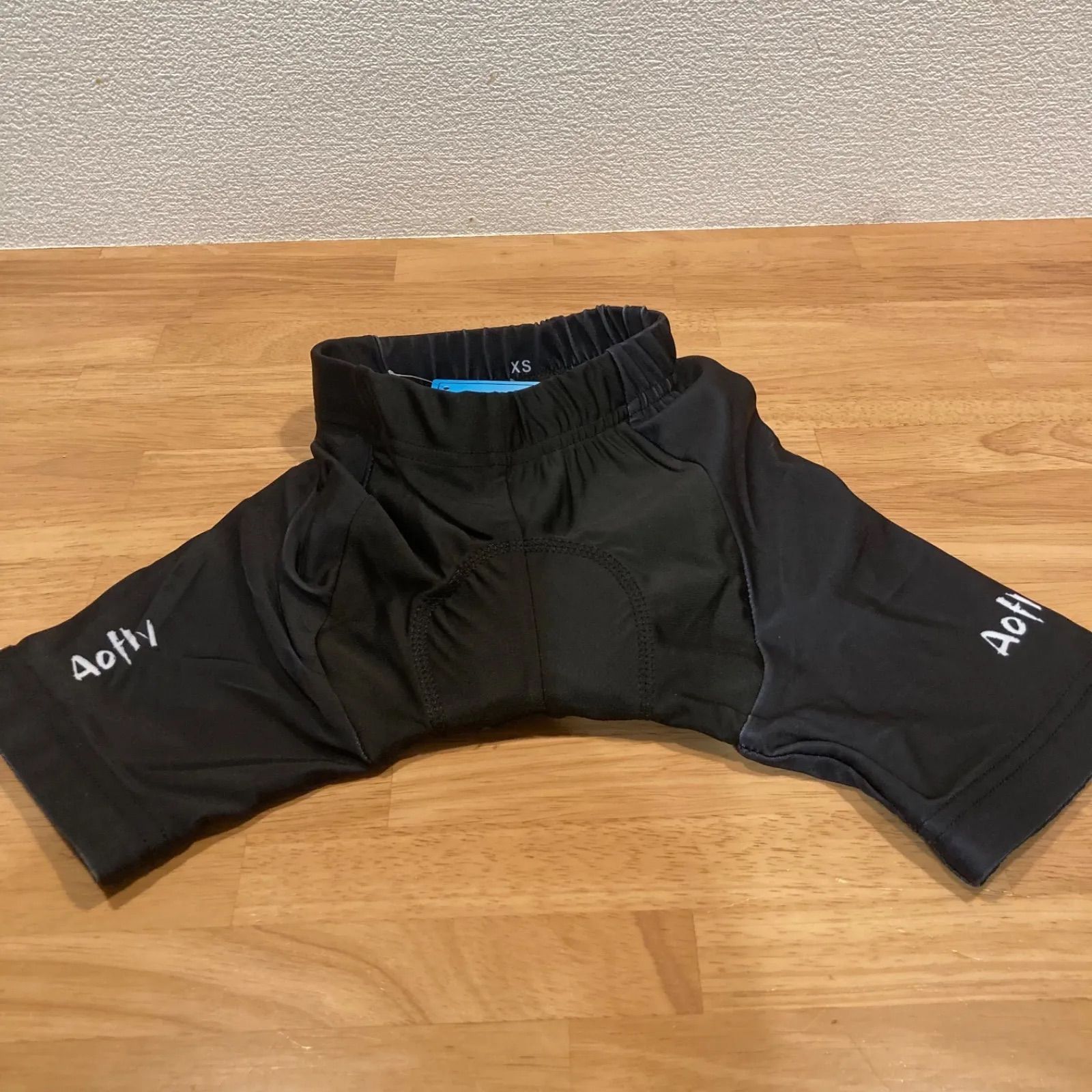 新品】サイクルパンツ Mサイズ ネイビー×ホワイト ランバイク