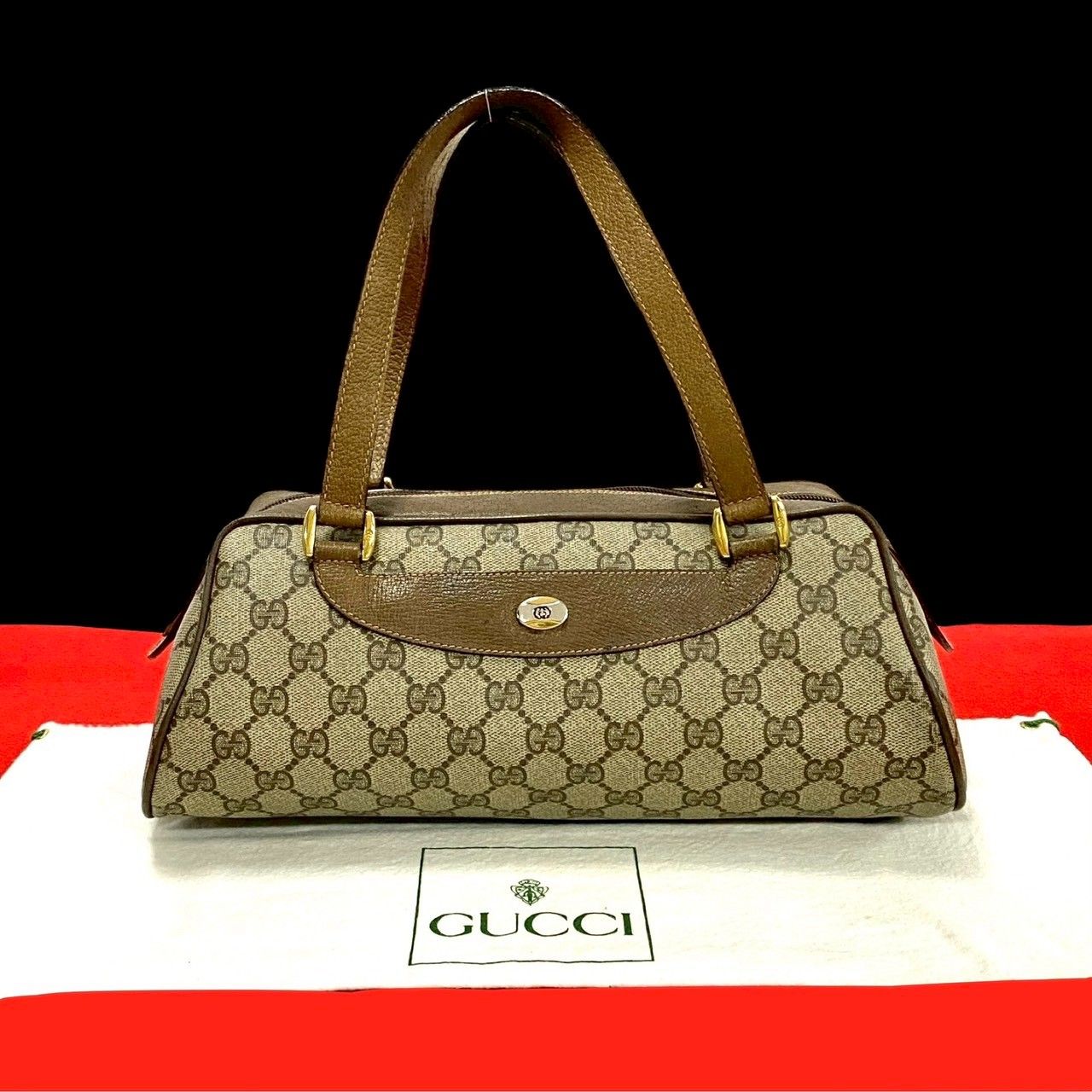 極 美品 希少品 GUCCI グッチ オールドグッチ ヴィンテージ GG ロゴ 