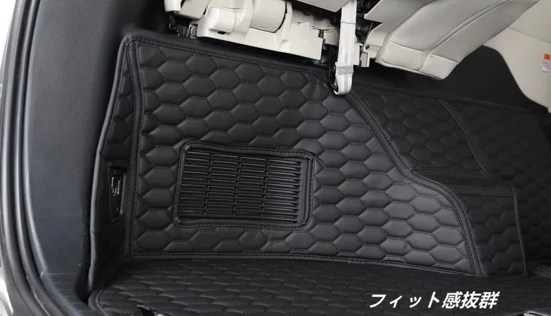 レクサス LM500h 6人乗り 用 防水 トランクマット 高耐久カーゴトレイ 防汚 防滑 ラゲッジマット 3個