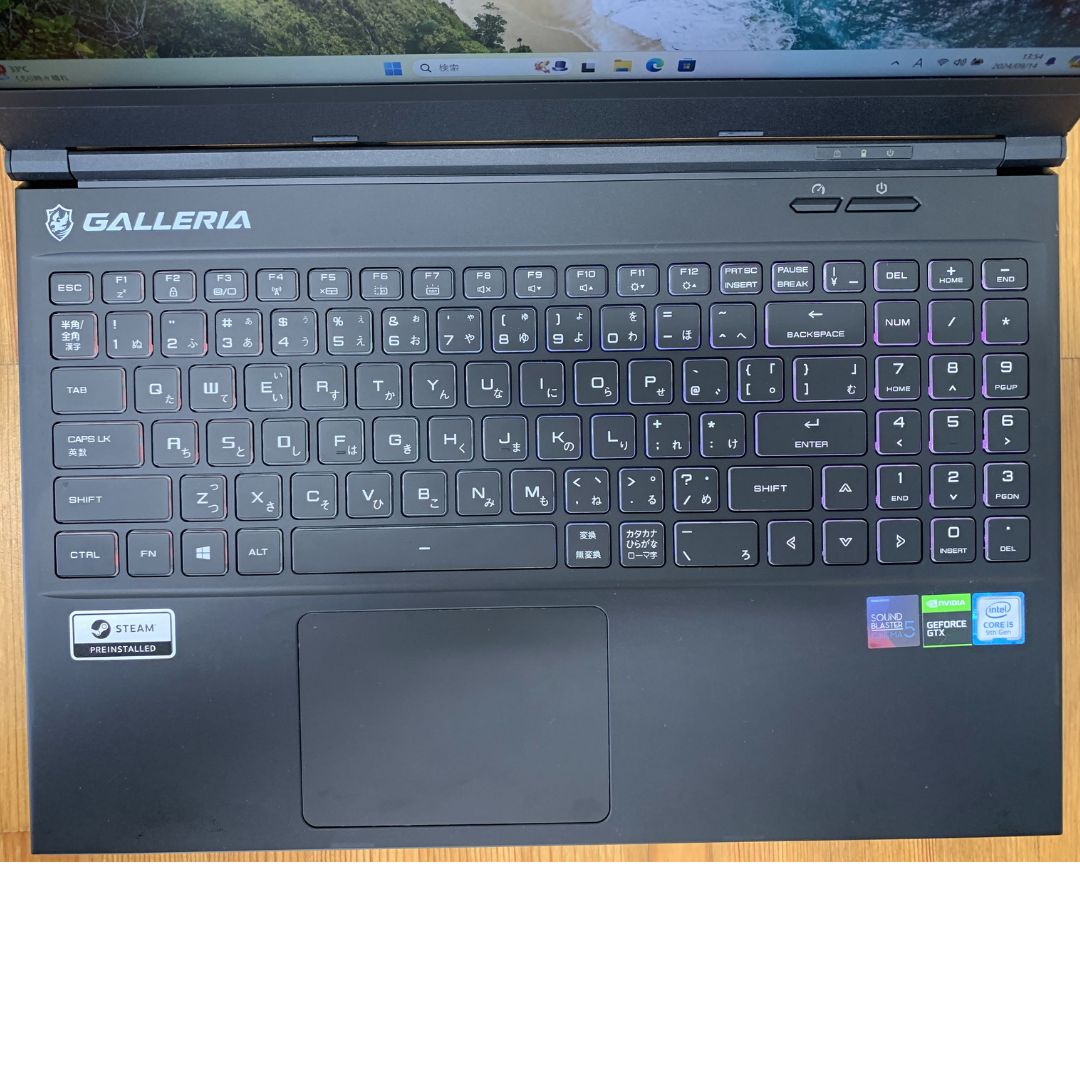 GALLERIA ゲーミングノートパソコン GCR1650GF 第9世代Core i5-9300H SSD 512GB メモリ 16GB  (Se1-6) - メルカリ