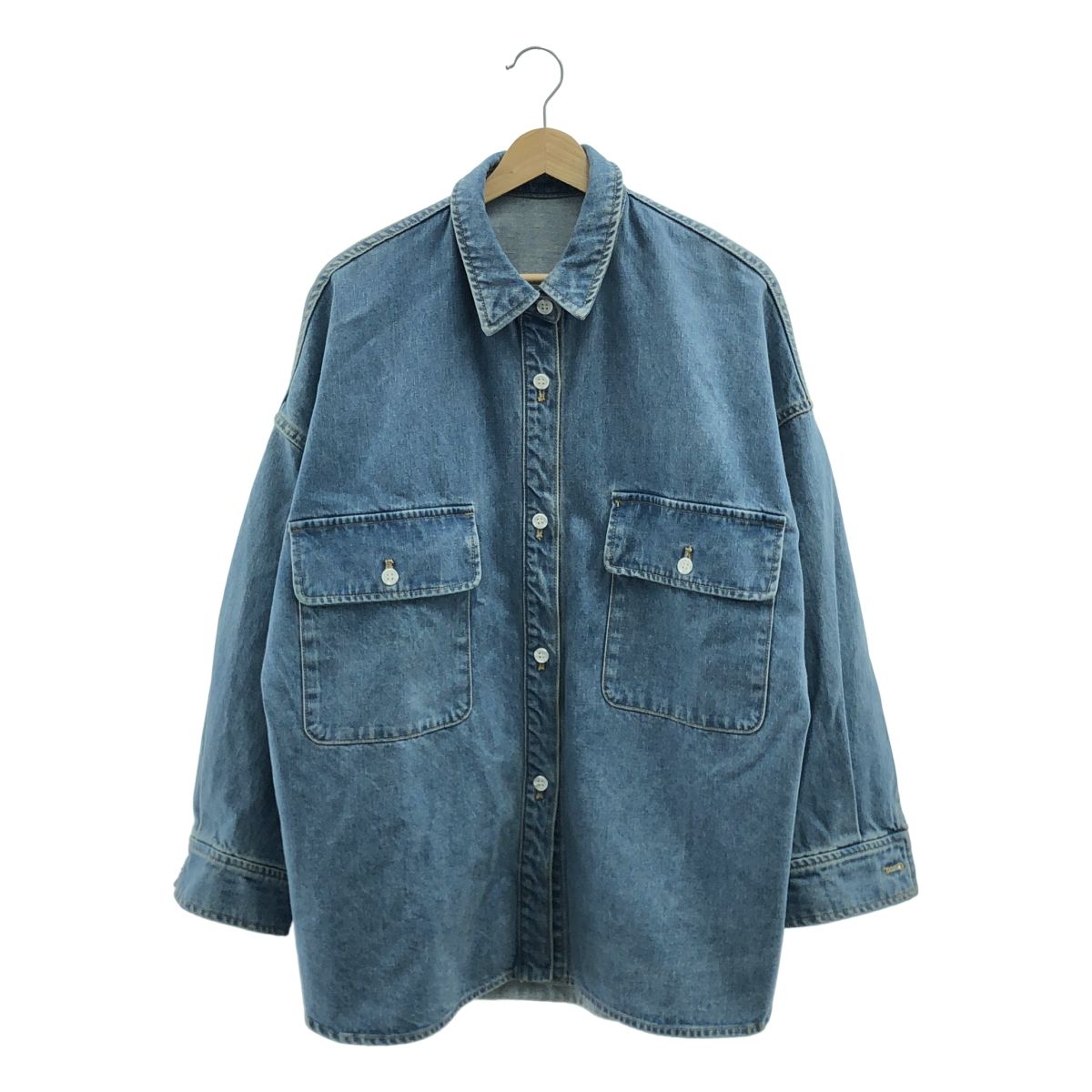 ほぼ新品！BABYLONEデニムシャツ　Fサイズ BABYLONE｜デニムビッグシャツ | Rakuten Fashion(楽天