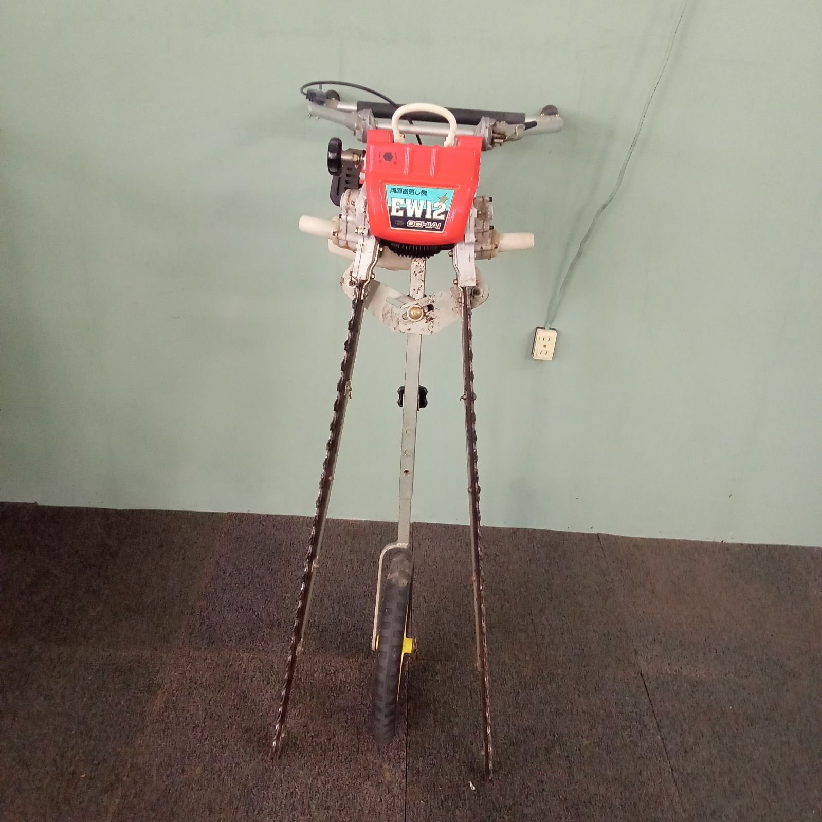 OCHIAI オチアイ 自走式両側裾落とし機　EW12D　レストアベース　直接引取限定 ◯ オチアイ 落合 OCHIAI EW12D 自走式両面裾落し機 バリカン 茶園