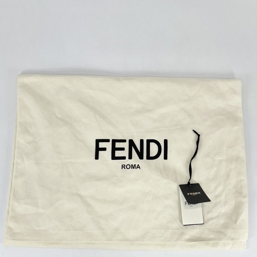 フェンディ　マフラー　FENDI フェンディ カシミヤ×ウール ズッカ FF柄 ライン マフラー