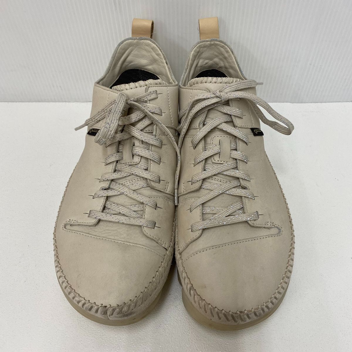 CLARKS ORIGINAL　クラークス オリジナル　Trigenic Flex　トライジェニック フレックス レザー スニーカー 13285  ベージュ　25.5cm