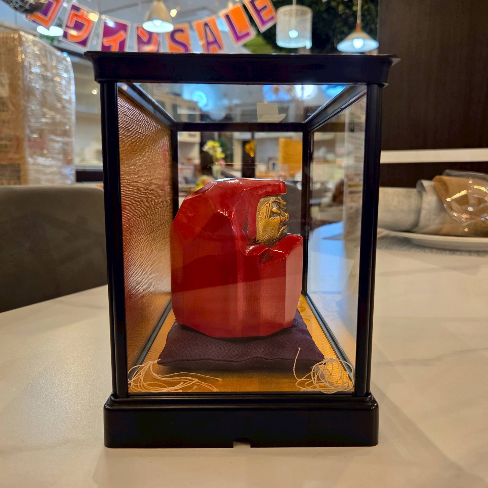 高岡銅器 吉祥 開運だるま 瑞峰作 鋳鉄製 縁起置物 達磨 ケース