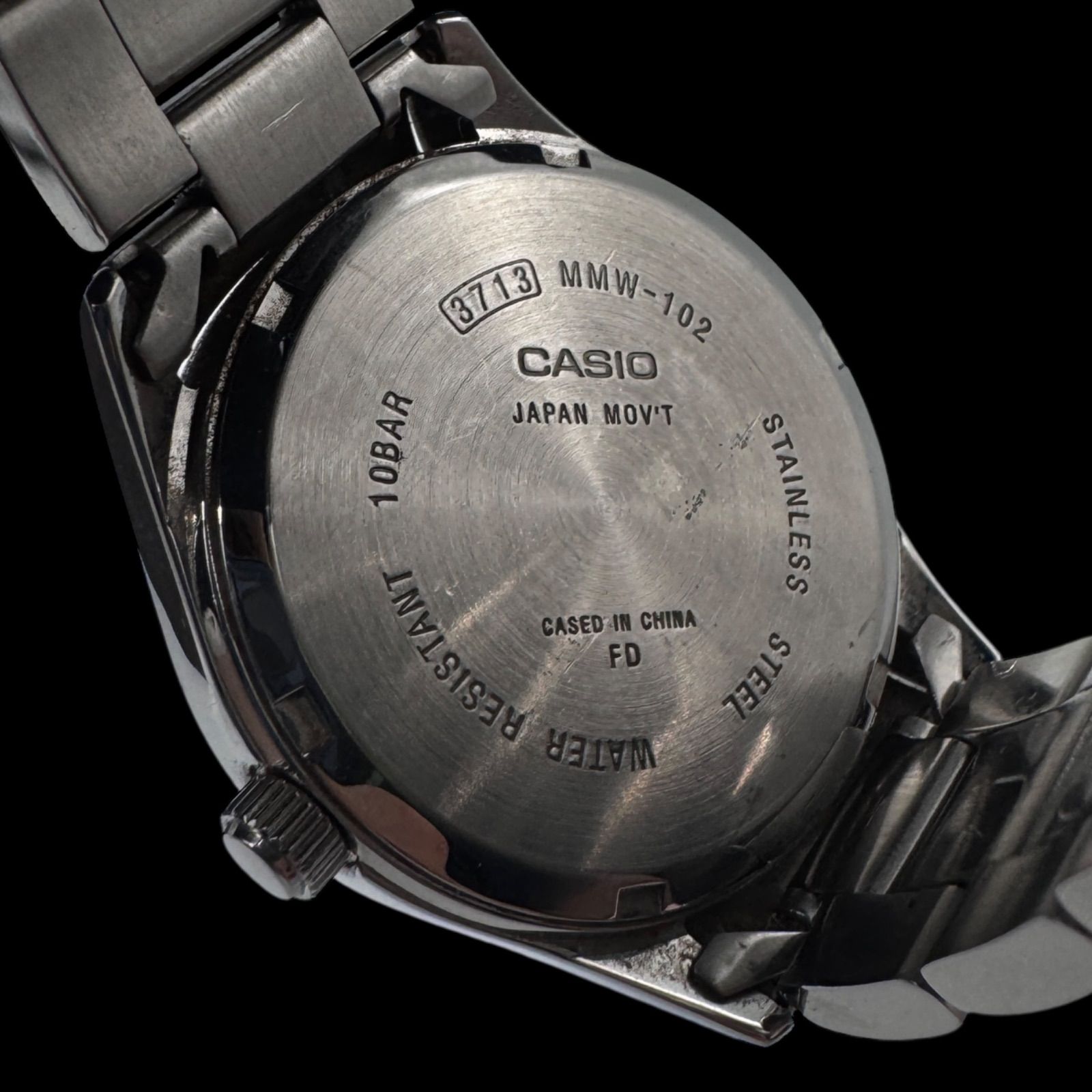 稼働 良品 CASIO カシオ ソーラー式 メンズ 腕時計 ターコイズブルー 