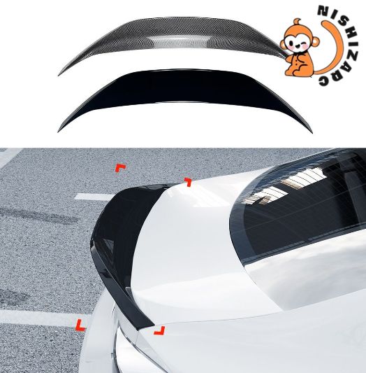 トヨタGT86 スバルBRZ サイオンFR-S 2013-2020 リアスポイラー カーボン調 ピアノブラック フィット アフターパーツ