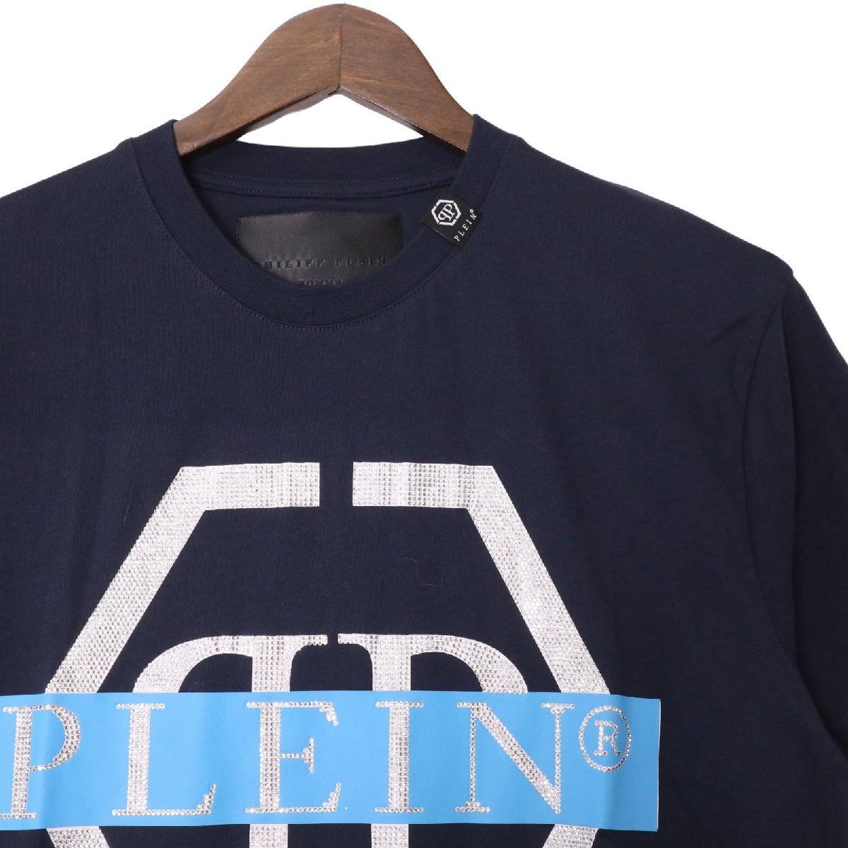 PHILIPP PLEIN フィリップ プレイン 半袖 Tシャツ カットソー ネイビー 