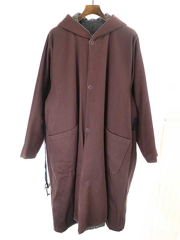 SUNSEA サンシー 17AW RERVERSIBLE CHECK JEDI COAT リバーシブル