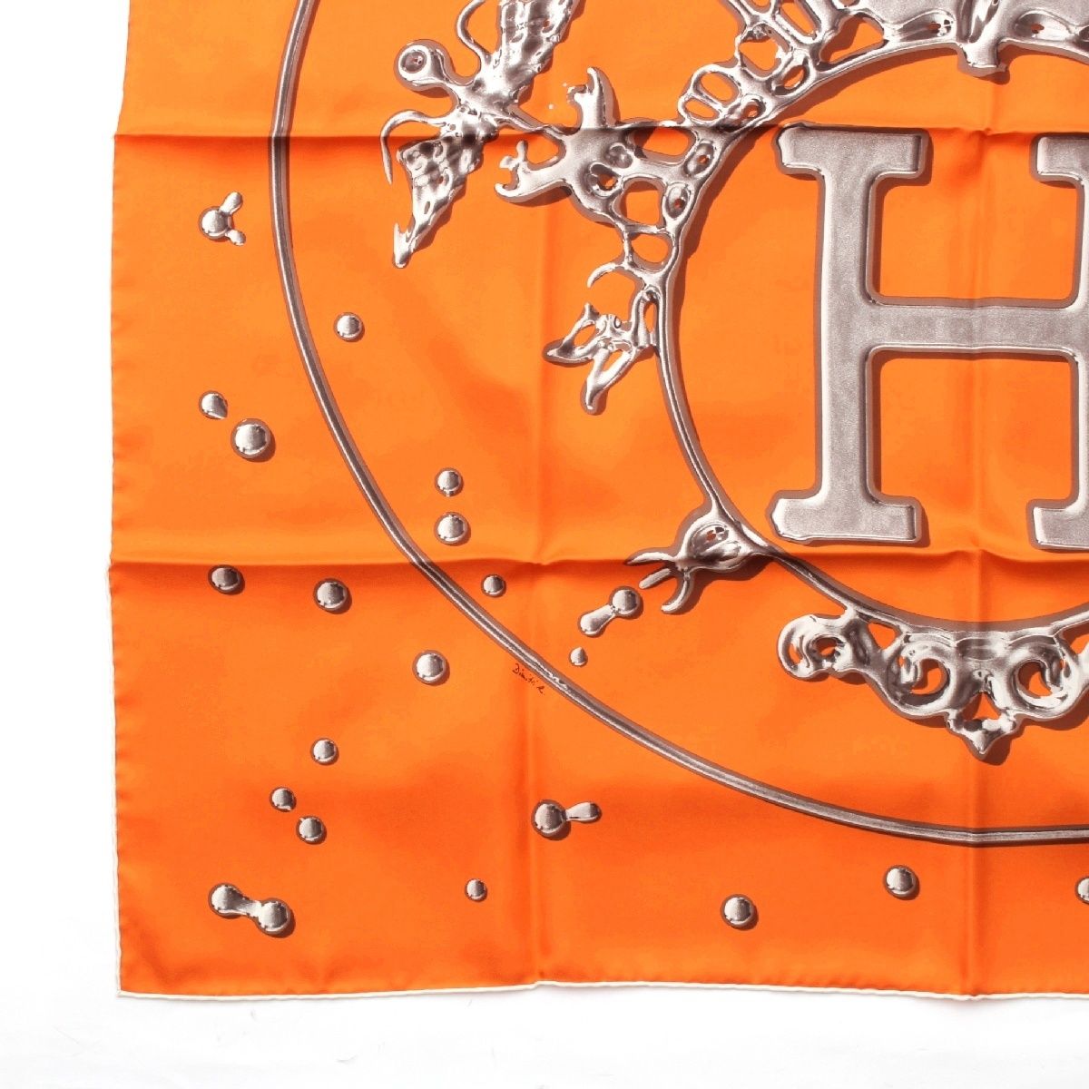 未使用品！エルメス銀の雫カレ90