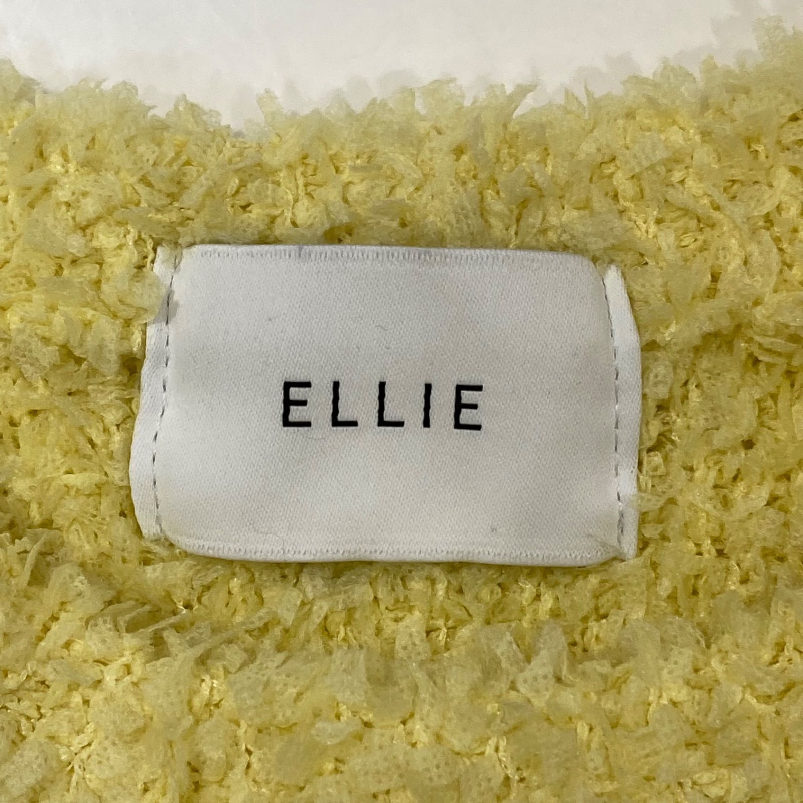 Ellie エリー　ハーフスリーブカラーニット イエロー 美品 ELLIE エリー ハーフスリーブ カラーニット イエロー