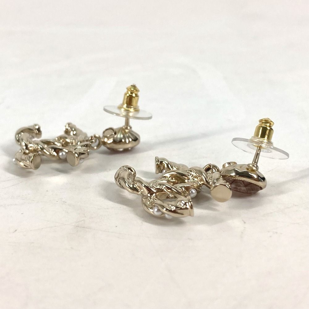 CHANEL シャネル ピアス CC ココマーク ラインストーン フェイク CHANEL シャネル ピアス CC ココマーク ラインストーン フェイク
