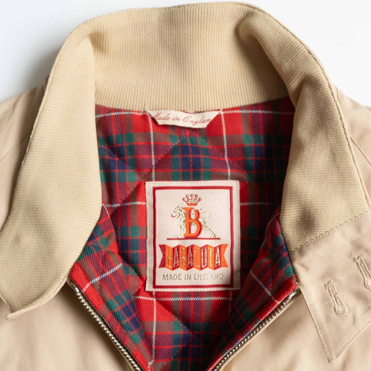 532 XL バラクータ ハリントン G9 スイングトップ ベージュ チェック BARACUTA バラクータ スウィングトップ G9 クラシックハリントン