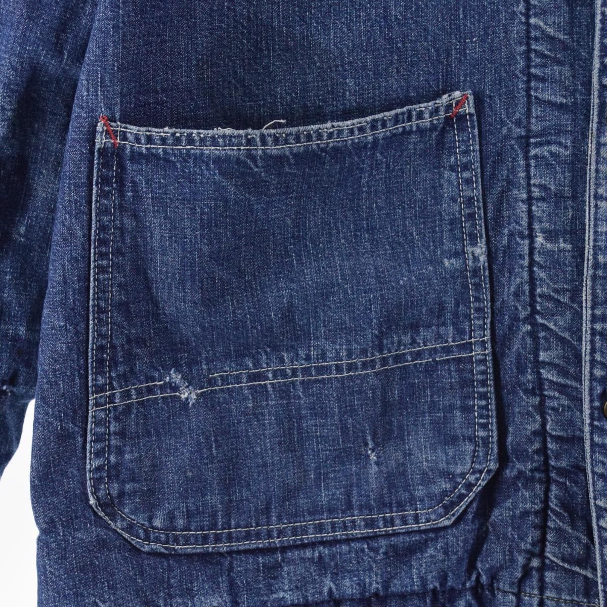 古着 50~60年代 レイルチーフ RAIL CHIEF デニムカバーオール メンズM