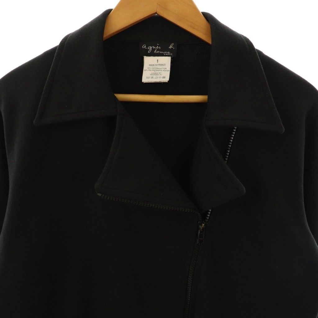 アニエスベーオム Agnes b. homme スウェット地 ライダース